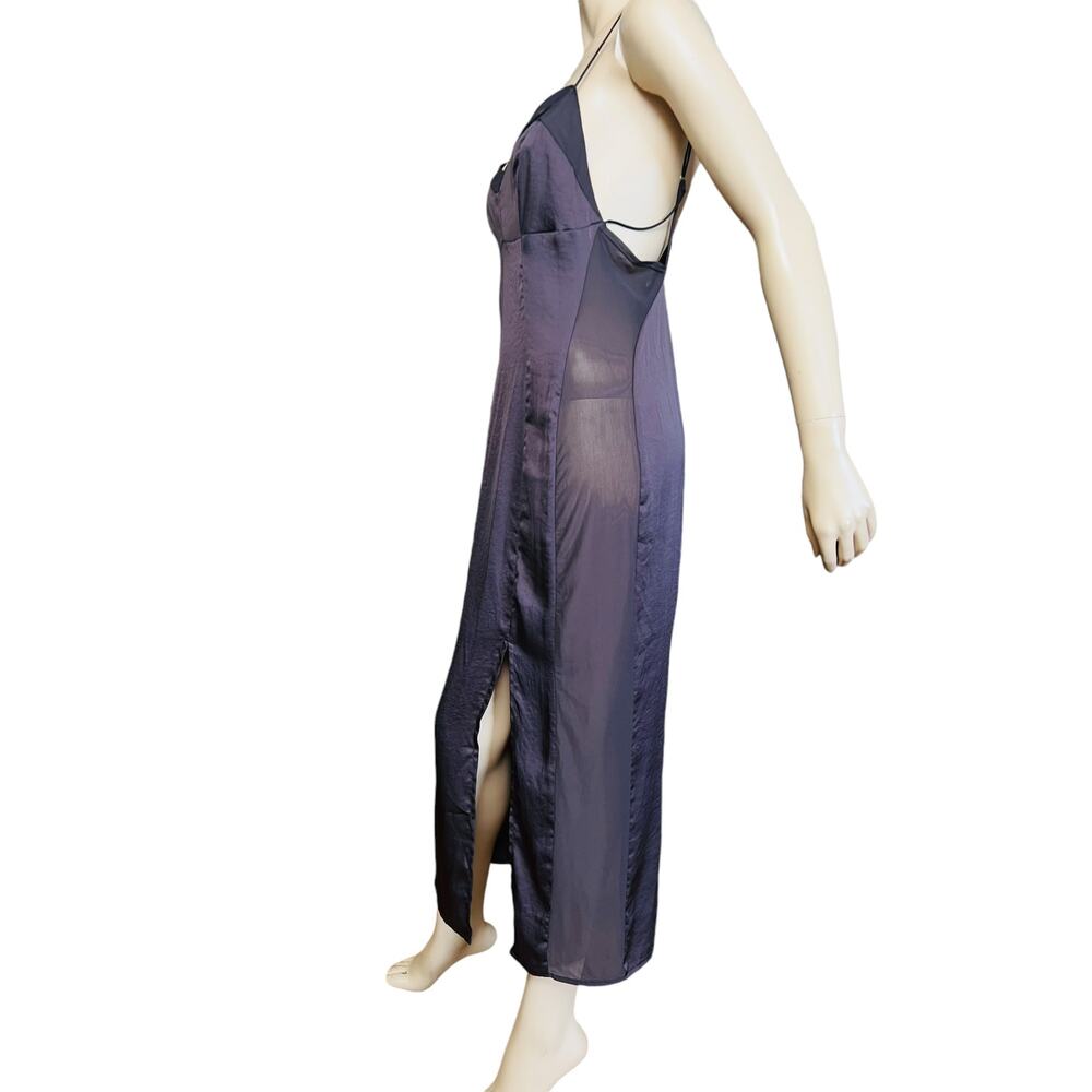 Free People Intimately City Cool Satin Slipdress Size Large Sweetheart Neckline - Picture 15 of 16